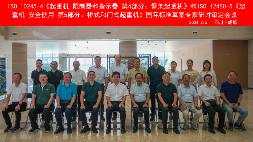 ISO 10245-4《起重機(jī)  限制器和指示器  第4部分：臂架起重機(jī)》和ISO 12480-5《起重機(jī)  安全使用  第5部分：橋式和門(mén)式起重機(jī)》的制修會(huì)議合影